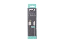 AVAX CB-124W PURE USB A-Lightning 2m kábel 2.1A, fehér