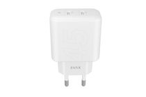 AVAX CH602W SPEEDY+ 45W GaN fast wall charger 2xUSB C (PD3.0),white