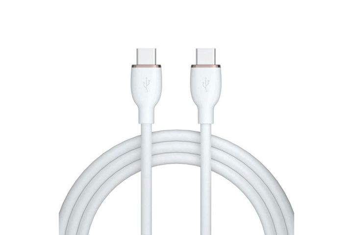 AVAX CB622 CREAMY+ Type C-Type C 60W, 1.5m fast charger cable, white-rosegold