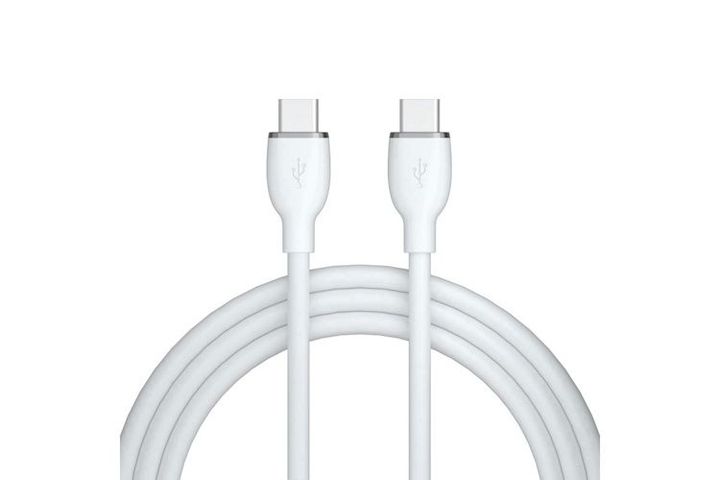 AVAX CB623 CREAMY+ Type C-Type C 60W, 1.5m gyorstöltő kábel, fehér-ezüst