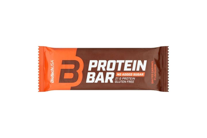 BioTechUSA Salted Caramel Flavoured Coated Protein Bar with Sweeteners 70 g