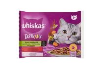 Whiskas 1+ Tasty Mix teljes értékű nedves eledel felnőtt macskáknak 4 x 85 g (340 g)