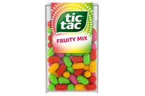 Tic Tac Fruity Mix cseresznye-, marakuja-, citrom-lime, és eper-mentol ízű cukordrazsé 54 g