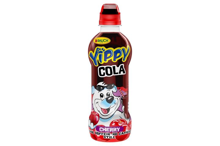 Rauch Yippy koffeinmentes cola-meggy üdítőital 330 ml