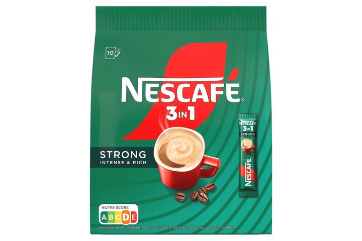 NESCAFÉ 3in1 Strong Intense & Rich azonnal oldódó kávéspecialitás 10 x 16 g (160 g)