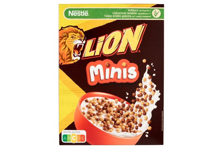 Lion Minis karamellás és csokoládés ropogós mini gabonagolyók vitaminokkal 300 g