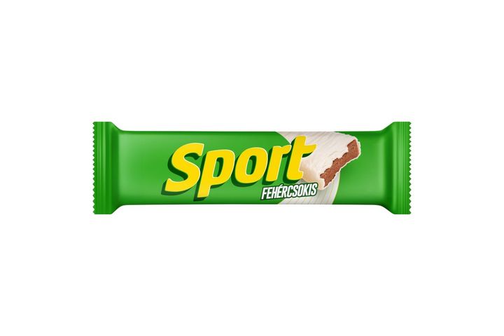 Sport fehér csokoládéval mártott rumos ízű kakaós szelet 31 g