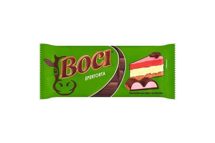Boci Epertorta tejcsokoládé eper-joghurt ízű töltelékkel 100 g