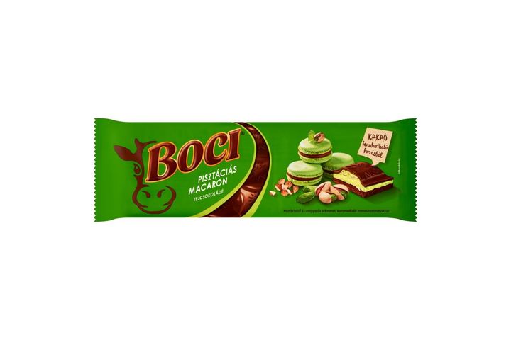 Boci pisztáciás macaron tejcsokoládé 280 g
