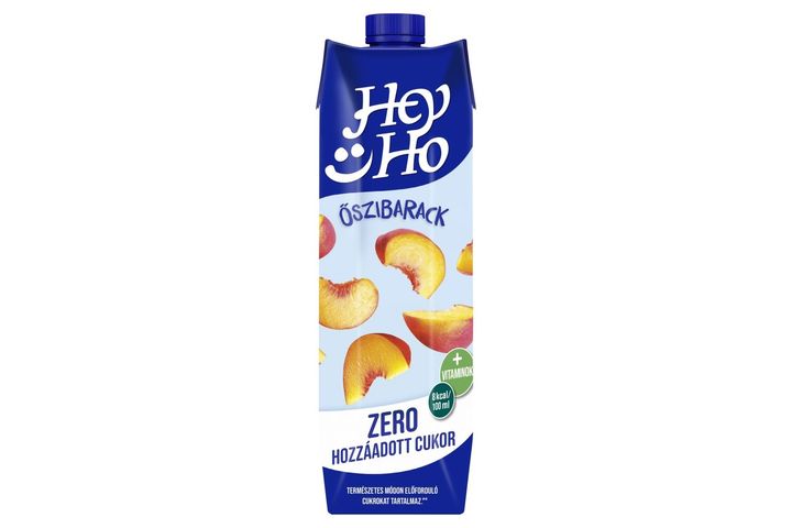 Hey-Ho őszibarackital édesítőszerekkel és 5 vitaminnal 1 l