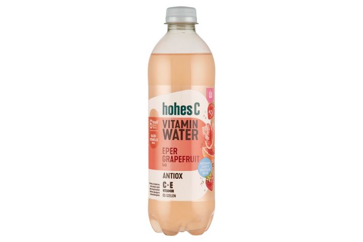 Hohes C Vitamin Water Antiox eper-grapefruit ízesítésű, gyümölcstartalmú szénsavas üdítőital 0,5 l