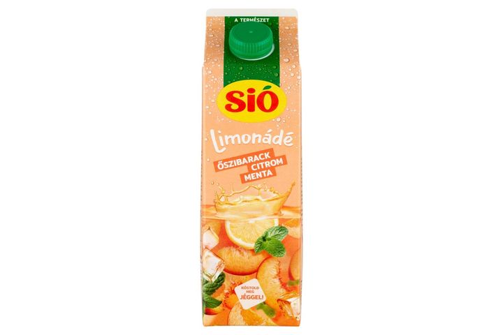 Sió Limonádé őszibarack-citrom-menta üdítőital 1 l