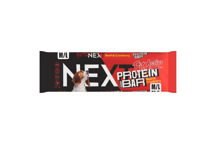 Panzi Fit Active Next Protein Bar Beef with Cranberry Supplementary Food for Dogs 55 g