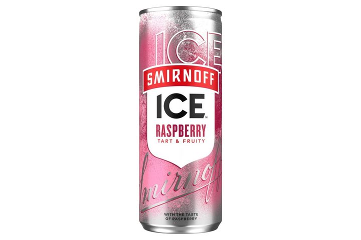Smirnoff Ice Raspberry málna ízű, szénsavval dúsított alkoholtartalmú ital 4% 250 ml