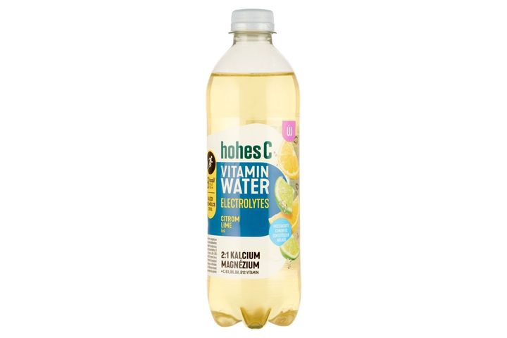 Hohes C Vitamin Water Electrolytes citrom lime ízű gyümölcstartalmú szénsavas üdítőital 0,5 l