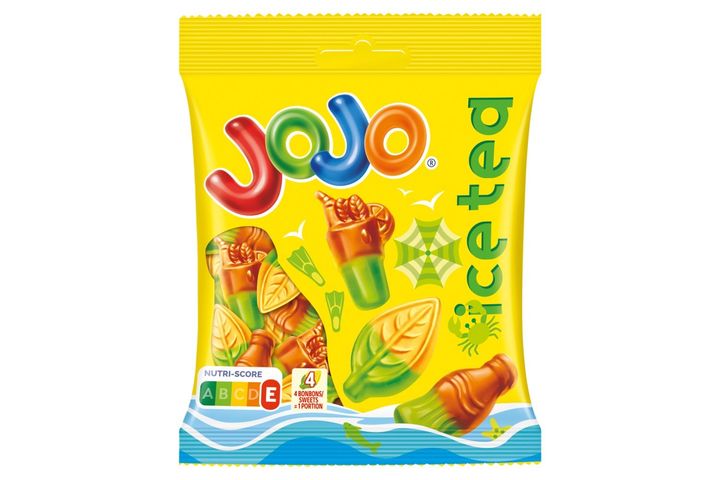 Jojo Ice Tea gyümölcsízű gumicukorka zöldtea-kivonattal 80 g