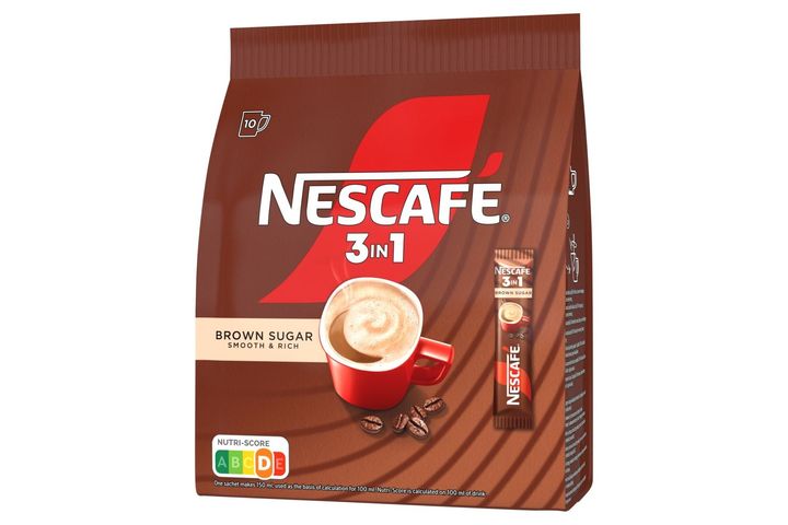 NESCAFÉ 3in1 Brown Sugar azonnal oldódó kávéspecialitás barna cukorral 10 x 16,5 g (165 g)