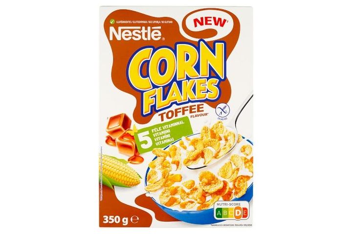 Nestlé Corn Flakes gluténmentes karamellás ízű ropogós kukoricapehely 350 g