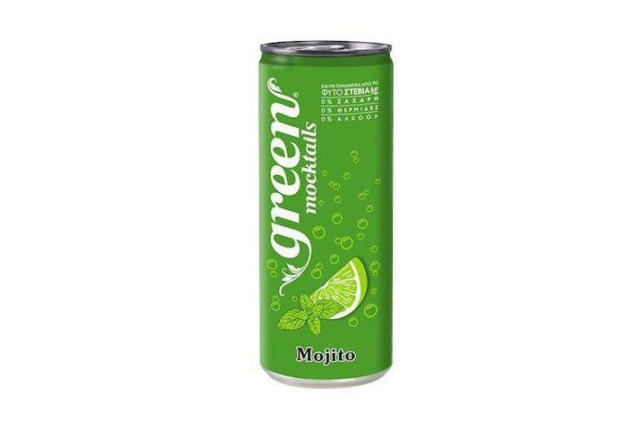 Green Mocktails Mojito alkoholmentes szénsavas üdítőital steviával dobozos 330 ml