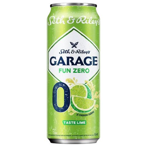 Garage Fun Zero Lime 0% ochucené nealko pivo | 500 ml