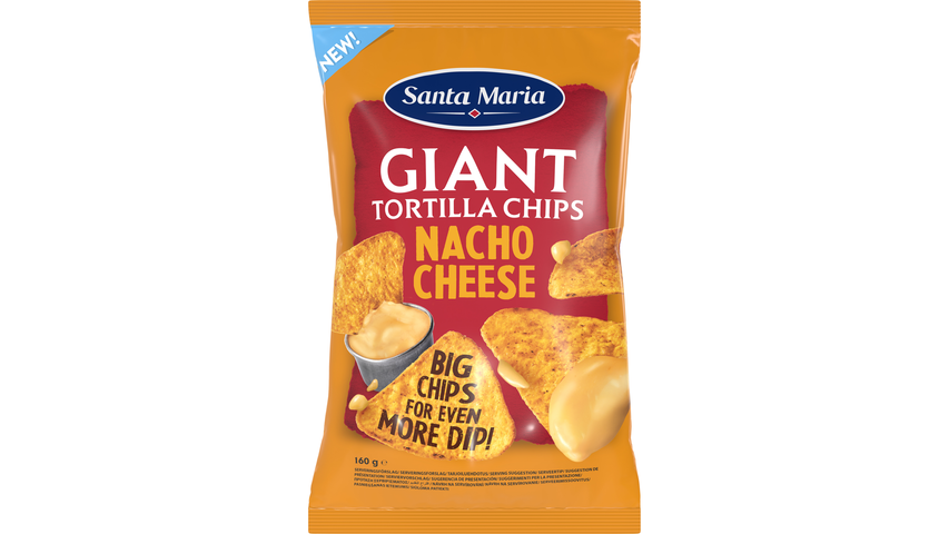 St. Maria Giant Tortilla Chips Nacho Cheese | 160g