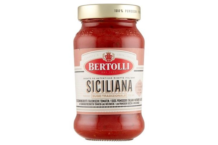 Bertolli Siciliana tésztaszósz paradicsommal, fehérborral és extra szűz olívaolajjal 400 g