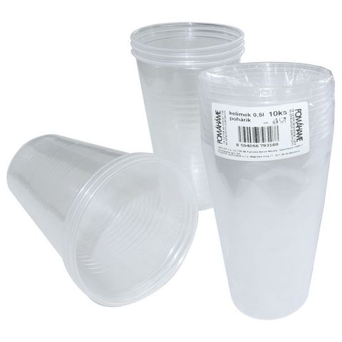 Plastový kelímek transparentní 500ml | 10 kus
