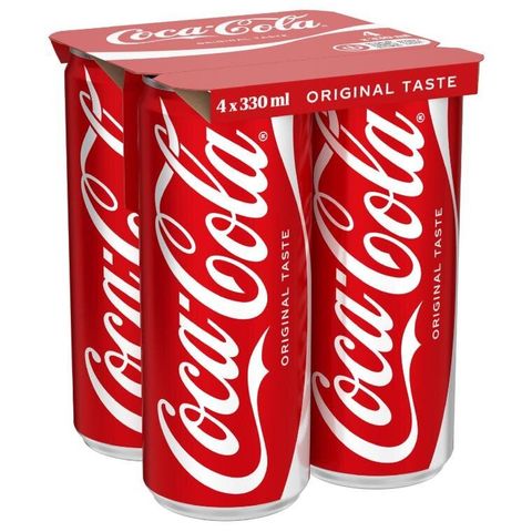 Coca Cola plech | 4 x 330 ml