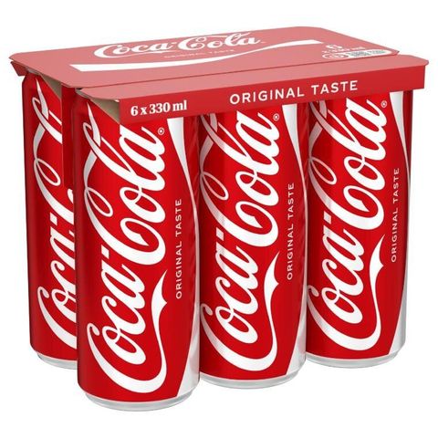 Coca Cola plech | 6 x 330 ml