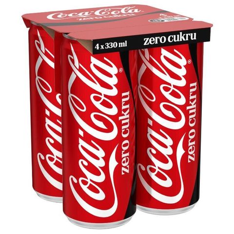 Coca Cola Zero plech | 4 x 330 ml