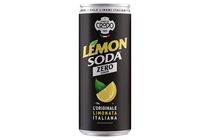 Fonti Di Crodo Lemon Soda Lemon-Flavored Non-Alcoholic, Carbonated Soft Drink with Sweeteners 33 cl
