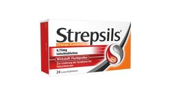 Strepsils Lutschtabletten Orange Zuckerfrei 24 Stk.