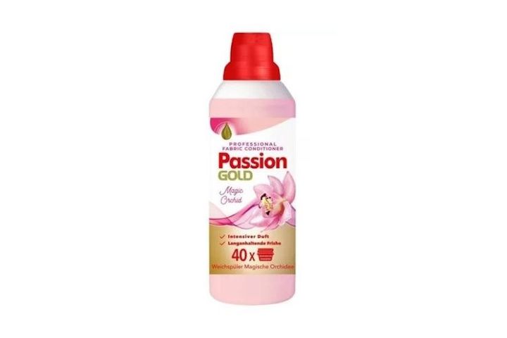 Passion Gold Fabric Softener Concentrate Orchid Scent 1 l