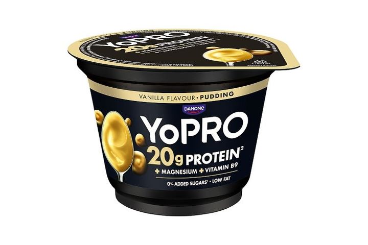 YoPro UHT Vanilla-Flavored Milk Dessert with Magnesium, Folic Acid and Sweetener 200 g