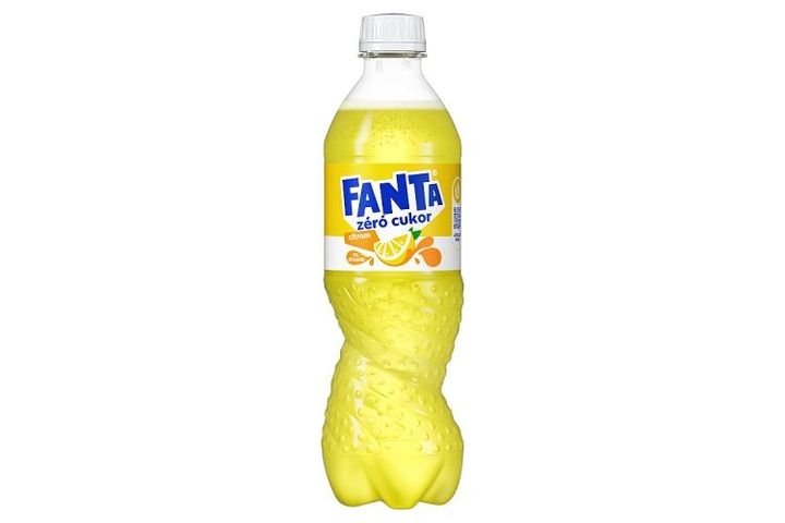 Fanta Zero Sugar Energy-Free Lemon-Flavoured Carbonated Soft Drink with Sweeteners 500 ml