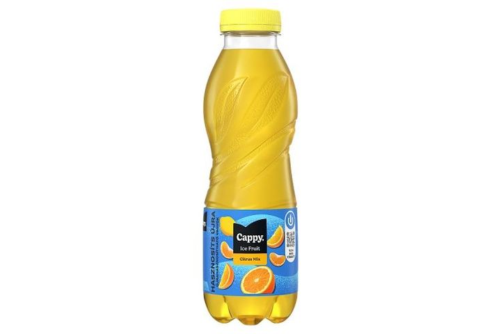 Cappy Ice Fruit Citrus Mix Non-Carbonated Citrus-Flavoured Soft Drink with Sugar & Sweeteners 500 ml