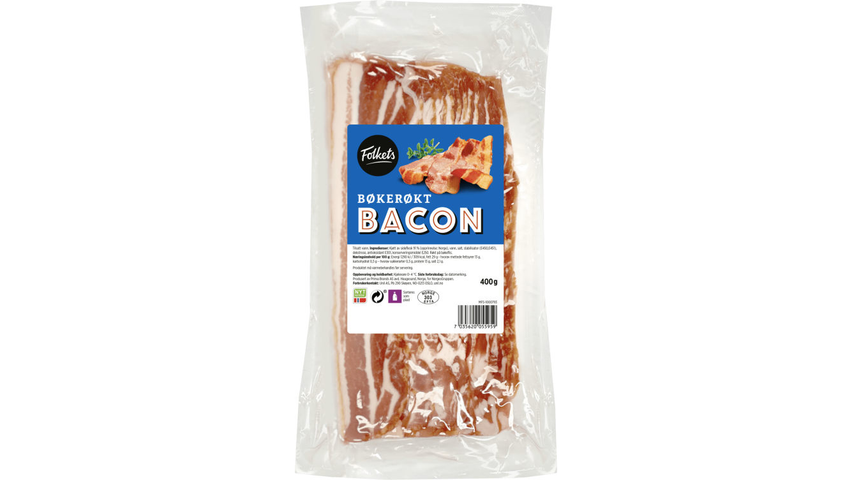 Folkets Bacon Bøkerøkt Skivet | 400g