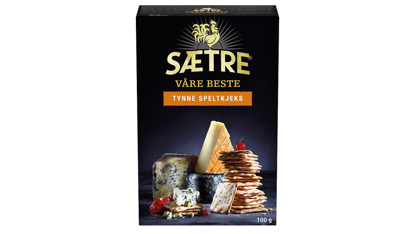 Sætres Beste Speltkjeks Tynne| 100g