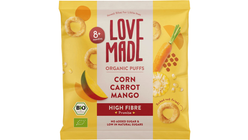 Lovemade Maissnack Mais, Gulrot & Mango | 20g