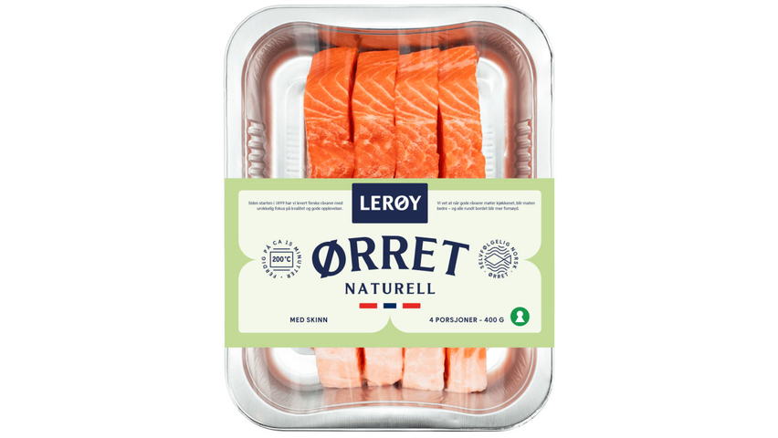 Lerøy Ørret Porsjon m/Skinn | 4 x 100g
