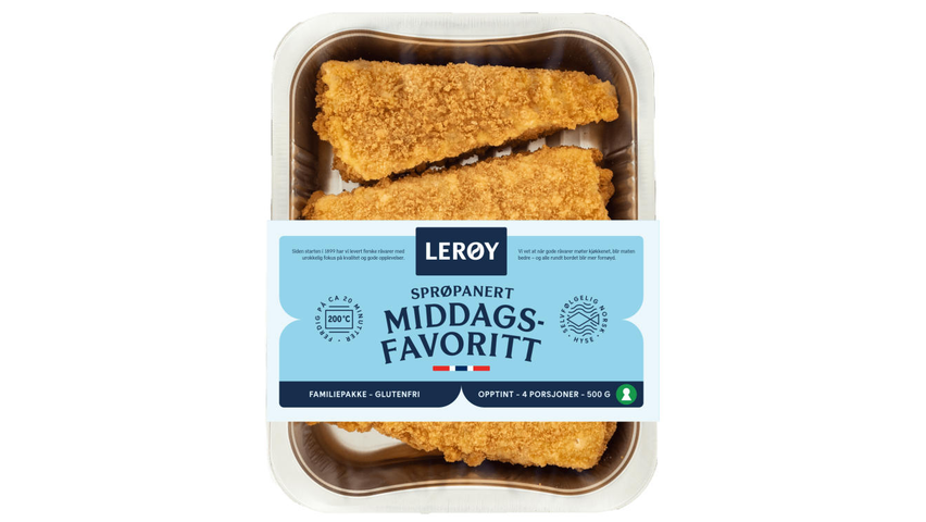 Lerøy Sprøpanert Middagsfavoritt | 500g