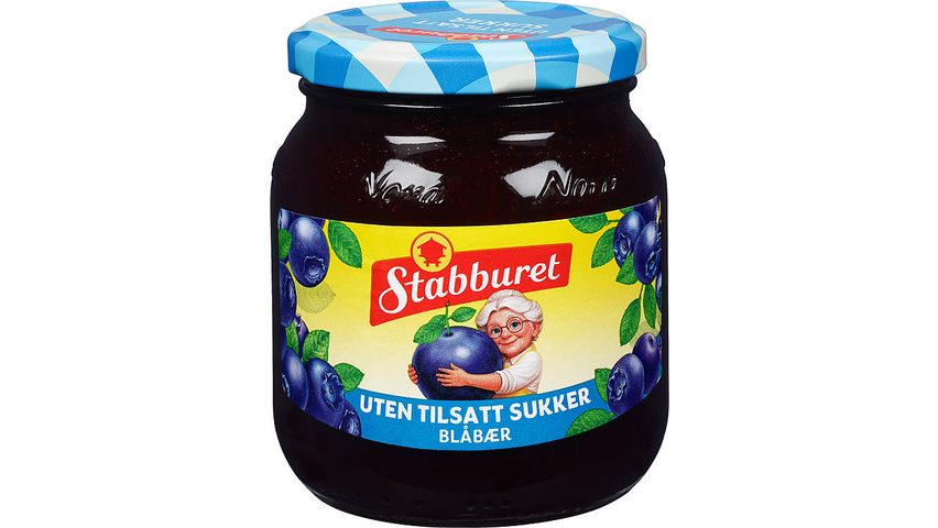 Stabburet Blåbærsyltetøy u/Sukker | 380g