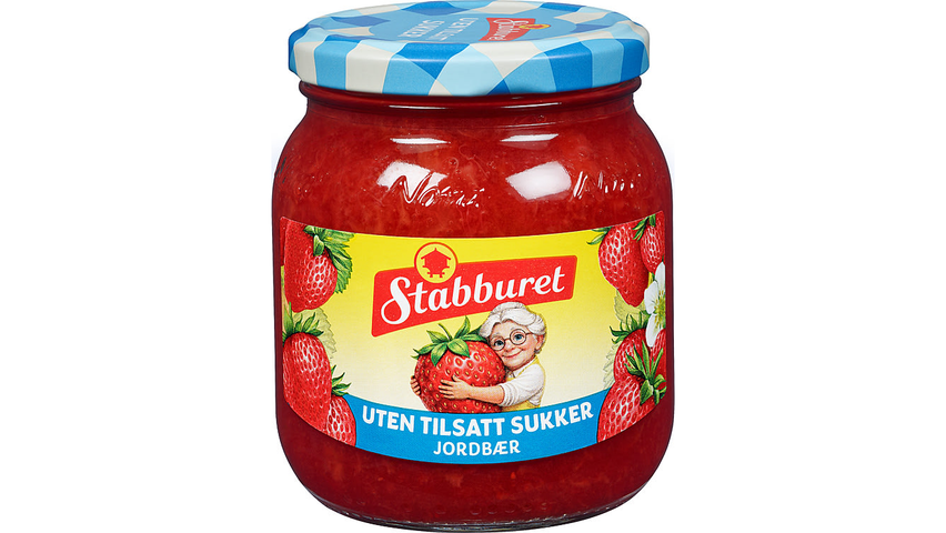 Stabburet Jordbærsyltetøy u/Sukker | 380g