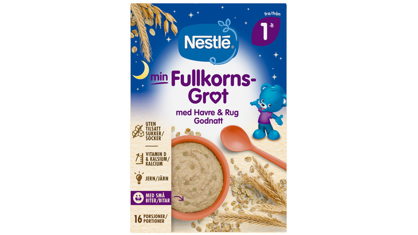 Nestle Min Fullkornsgrøt God Natt 1år | 410g