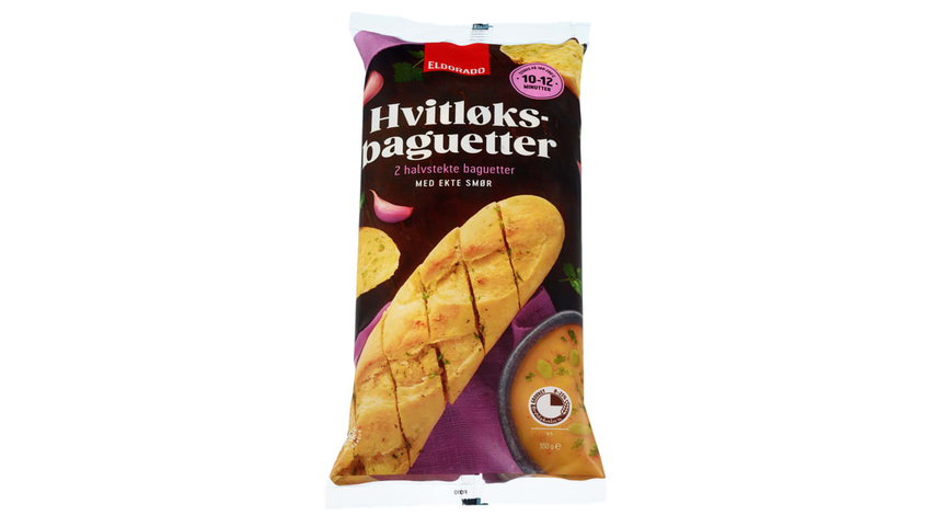 Eldorado Hvitløksbaguetter 2pk | 350g