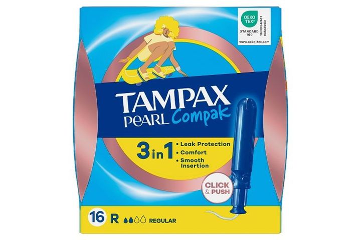 Tampax Pearl Compak Regular tampons with applicator, 16 pcs