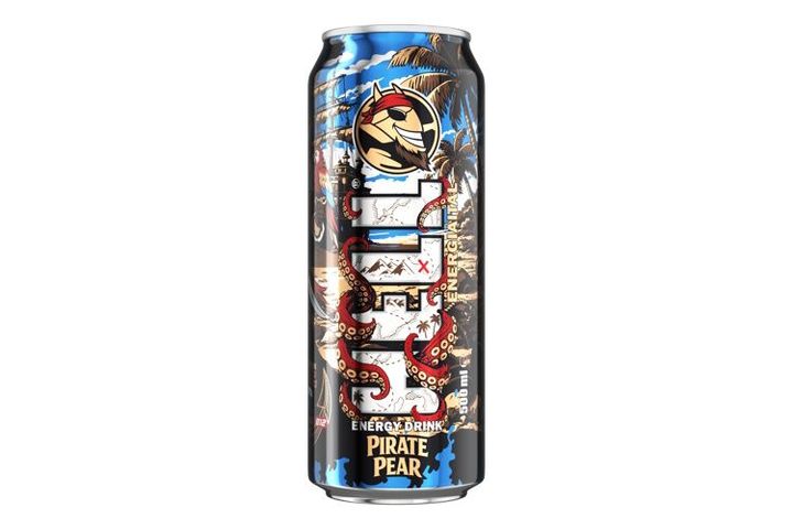 HELL Pirate Pear Fig and pear flavored, caffeinated, carbonated energy drink 500 ml