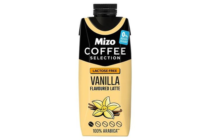 Mizo Coffee Selection UHT Lactose-Free Low-Fat Vanilla Flavoured Coffee Milk with Sweeteners 250 ml