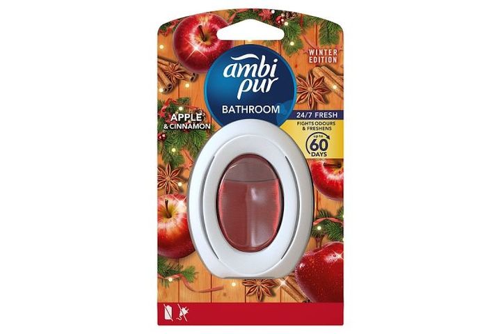 Ambi Pur Bathroom, Continuous Air Freshener, Apple & Cinnamon 1 piece