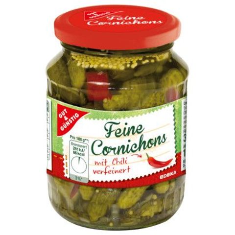 G&G Cucumbers Cornichons with chili | 350 g